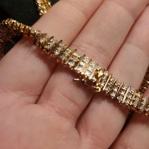 Sterling Silver diamond necklace